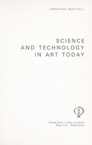 Cover of: Science and technology in art today.