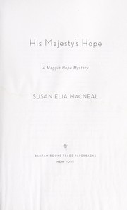 Cover of: His Majesty's Hope: a Maggie Hope mystery