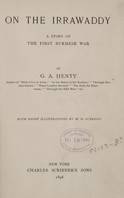 Cover of: On the Irrawaddy: a story of the first Burmese war