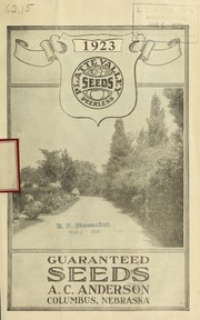 Cover of: Guaranteed seeds by A.C. Anderson (Firm), A.C. Anderson (Firm)