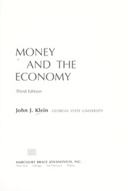 Cover of: Money and the economy | Klein, John J.