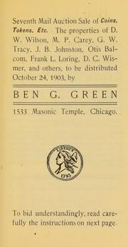 Seventh mail auction sale of coins, tokens, etc by Green, Ben G. (Chicago)