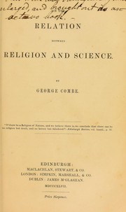 Cover of: On the relation between Religion and Science