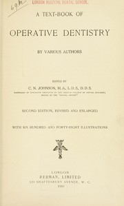 Cover of: A text-book of operative dentistry