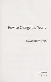 Cover of: How to change the world