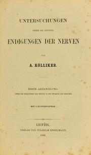 Cover of: Untersuchungen ©ơber die letzten Endigungen der Nerven