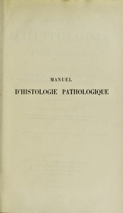 Cover of: Manuel d'histologie pathologique