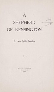 Cover of: A shepherd of Kensington