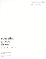 Cover of: Educating artistic vision