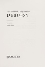 Cover of: The Cambridge companion to Debussy