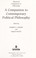 Cover of: A Companion to contemporary political philosophy