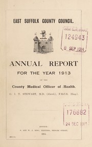 Cover of: [Report 1913]