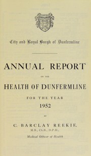 Cover of: [Report 1952] | Dunfermline (Scotland). Council