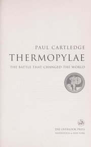 Cover of: Thermopylae by Paul Cartledge