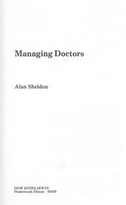 Cover of: Managing doctors