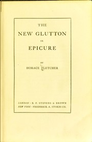 Cover of: The new glutton or epicure