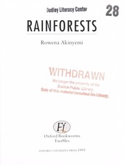 Cover of: Rainforests by Rowena Akinyemi