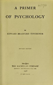 Cover of: The Primer of Psychology