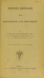 Cover of: Nervous diseases: their description and treatment