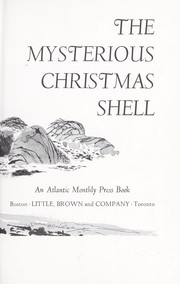 Cover of: The Mysterious Christmas Shell
