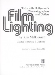 Cover of: Film lighting by Kris Malkiewicz