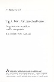 Cover of: TEX fu r Fortgeschrittene: Programmiertechniken und Makropakete