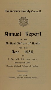 Cover of: [Report 1936]