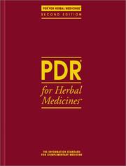 PDR for Herbal Medicines by Joerg Gruenwald