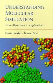 Cover of: Understanding molecular simulation: from algorithms to applications