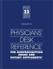 Cover of: PDR For Nonprescription Drugs and Dietary Supplements, 2001 by Medical Economics, Medical Economics Company