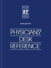 Cover of: Physicians' Desk Reference 2003 (Physicians' Desk Reference (Pdr)) by Medical Economics