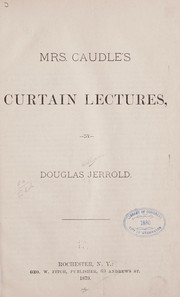 Cover of: Mrs. Caudle's curtain lectures