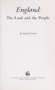 Cover of: England: the land and the people by 
