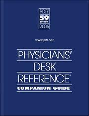 Cover of: Physicians Desk Reference Companion Guide 2005 (Pdr Guide to Drug Interactions, Side Effects and Indications)