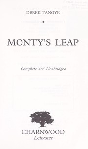 Cover of: Monty's Leap by Derek Tangye.