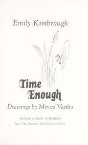 Cover of: Time enough.