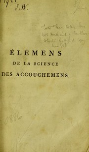 Cover of: ©l©♭mens de la science des accouchemens