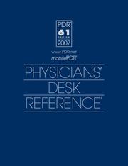 Cover of: 2007 Physicians' Desk Reference (Physicians' Desk Reference (Pdr))