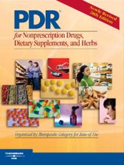 Cover of: 2007 PDR for Nonprescription Drugs, Dietary Supplements and Herbs by PDR Staff