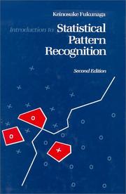 Cover of: Introduction to statistical pattern recognition by Keinosuke Fukunaga