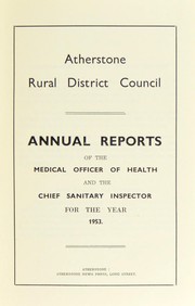 Cover of: [Report 1953] by Atherstone (England). Rural District Council