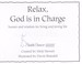 Cover of: Relax, God is in charge