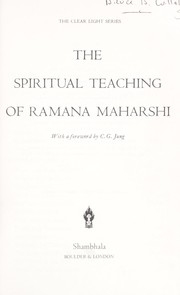 Cover of: Sri Ramana Maharshi