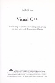 Cover of: Visual C++: Einfu hrung in die Windows-Programmierung mit den Microsoft Foundation Classes