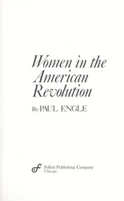 Cover of Women in the American Revolution