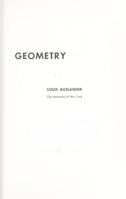 Cover of: Differential geometry