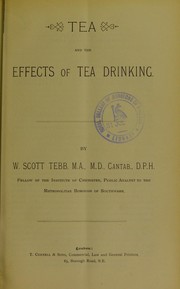 Cover of: Tea and the effects of tea drinking