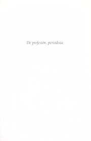 Cover of: De profesio n, periodista