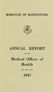 Cover of: [Report 1937] by Basingstoke (England). Borough Council