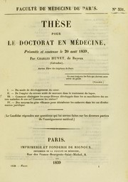 Cover of: Th©·se pour le doctorat en m©♭decine by Charles Huvet, Charles Huvet